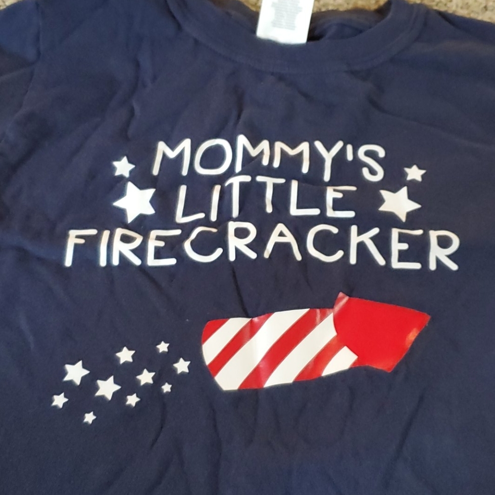 Mommy's little fire cracker tee